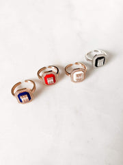 Alissa Sloane Enamel Ring-Ring-Alissa-Red Enamel-Emila-1