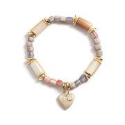 Akola Jasmine Heart Charm Bracelet-Bracelet-Akola-Emila-1