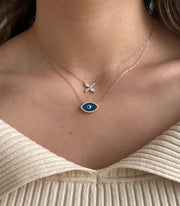 Alissa Classic Evil Eye Necklace-Necklace-Alissa-Emila-1