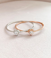 Alissa Heart Shaped Bangle-Bangle-Alissa-Silver-Emila-1