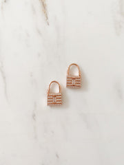 Alissa Mini Padlock Earrings-Earrings-Alissa-Emila-1