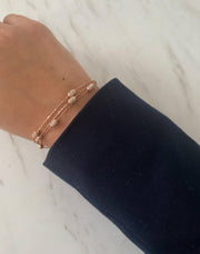 Alissa Rose Gold Multi Bracelet-Bracelet-Alissa-Small-Emila-1