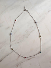 Alissa Silver Evil Eye Necklace-Emila-Emila-1