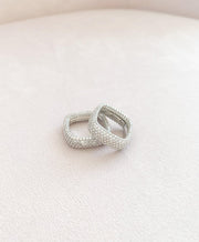 Alissa Square Pave Ring-Ring-Alissa-8-Silver-Emila-1