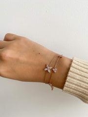 Alissa Triple Stone Rose Gold Bracelet-Bracelet-Alissa-Emila-1
