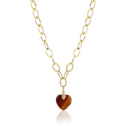 Bloom Jewelry Gold Heart Necklace-Necklace-Bloom Jewelry-Emila-1