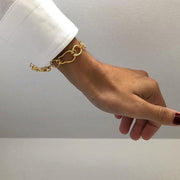Bonvo Gaia Gold Link Bracelet-Apparel & Accessories-Bonvo-Emila-1
