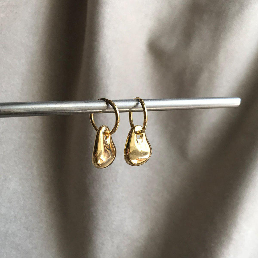 Bonvo Semina Gold Hoop Earrings-Bonvo-Emila-2