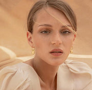 Bonvo Semina Gold Hoop Earrings-Bonvo-Emila-1