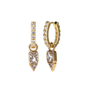 Celeste Starre Sydney Hoop Earrings-Earrings-Celeste Starre-Crystal-Emila-1