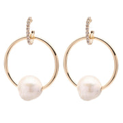 Dannijo Watts Pearl Hoop Earrings-Earrings-Dannijo-Emila-1