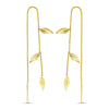 Diela Gold Leaf Earrings-Earrings-Diela-Emila-1