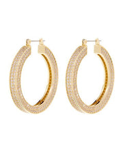 Luv AJ Pave Celine Hoops-Earrings-LUV AJ-Gold-Emila-7