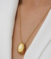 Maramz Uovo Oval Necklace-Necklace-Maramz-Emila-1