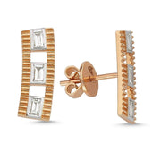 Melis Goral La Linea Diamond Earrings-Earrings-Melis Goral-Emila-1