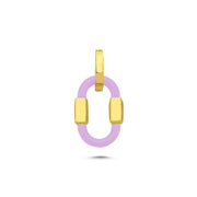 Mers Love Generation Enamel Earring-Earrings-Mers-Lilac-Emila-1