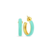 Mers Love Generation Enamel Hoops-Earring-Mers-Mint-Emila-1