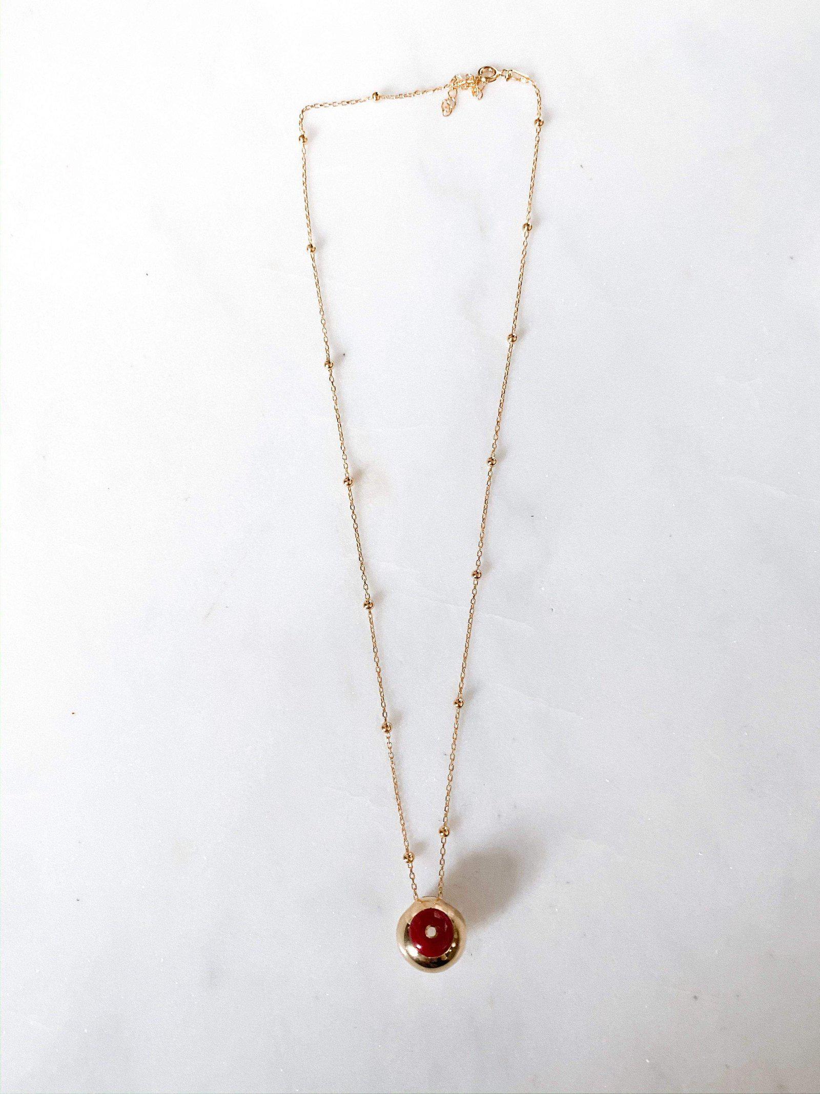 Mers Mini Enamel Ball Necklace