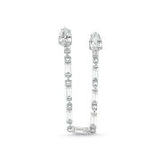 Mers Silver Double Piercing Earring-Mers-Emila-1