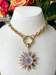 Mers Sun Dial Star Pendant-Necklace-Mers-Emila-1