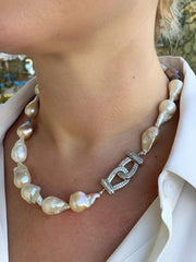 Mia Perlo Baroque Pearl Necklace-Necklace-Mia Perlo-Emila-1