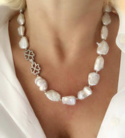 Mia Perlo Chunky Pearl Necklace-Necklace-Mia Perlo-Emila-1