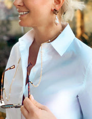 Mia Perlo Pearl and Gold Sunglasses Chain-Sunglasses Chain-Mia Perlo-Emila-1
