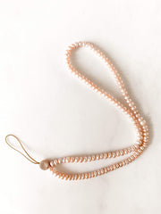 Mia Perlo Rose Gold & Pearl Phone Chain-Phone Chain-Mia Perlo-Emila-1