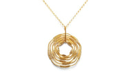 Alissa Intricate Gold Circular Pendant-Necklace-Emila-Emila-1