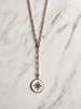 Alissa White Enamel Star Charm Pendant-Necklace-Alissa-Emila-1