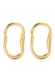 Bonvo Sculpted Gold Earrings-Bonvo-Emila-1