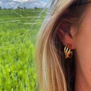 Coco & Kinney Large Gold Hoop Earrings-Earrings-Coco & Kinney-Large-Emila-1