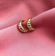 Lalou Botticeli Mini Hoop Earrings-Earrings-Lalou London-Emila-1