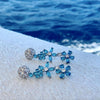 Lalou London Blue Flower Earrings-Earrings-Lalou London-Emila-1