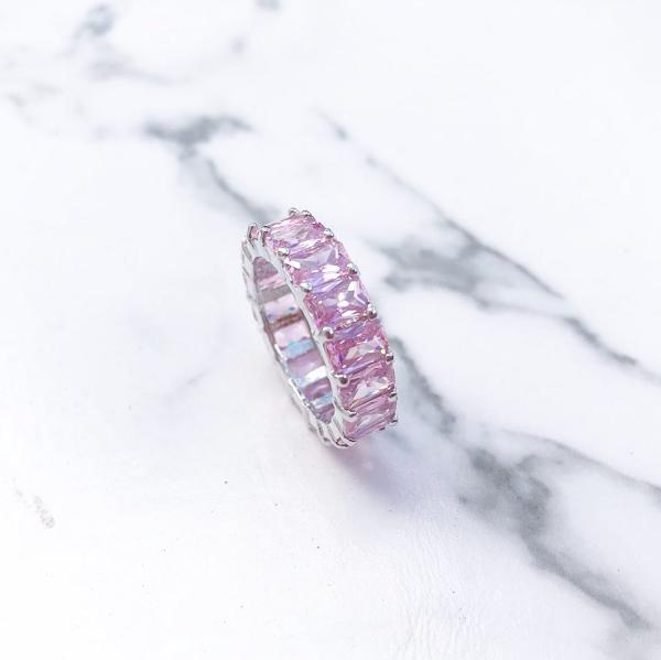 Lalou Pink Crystal Baguette Ring-Ring-Lalou London-6-Emila-1