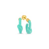 Mers Turquoise Twist Enamel Hoops-Earrings-Mers-Blue-Emila-1