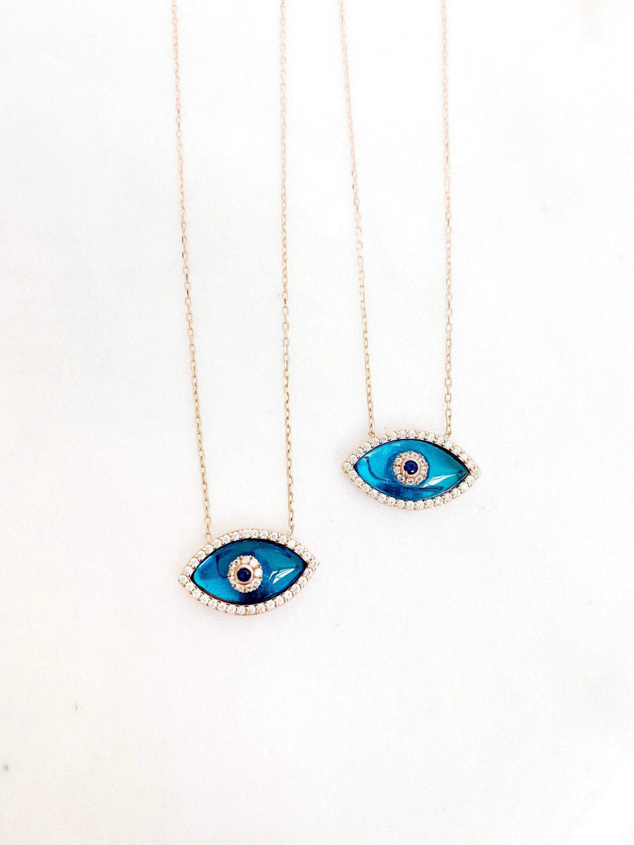 Alissa Classic Evil Eye Necklace-Necklace-Alissa-Emila-2