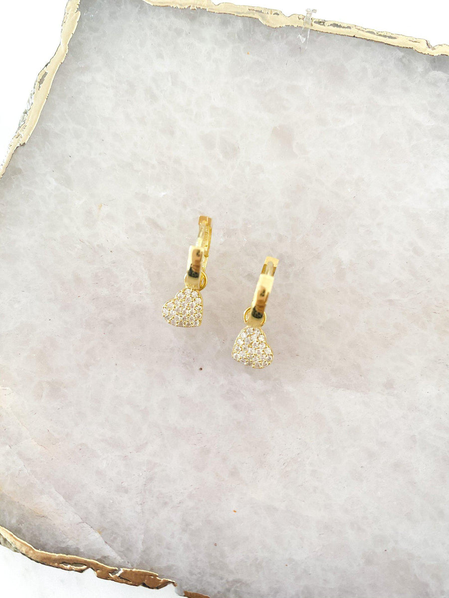 Alissa Gold Mini Heart Huggies-Earrings-Alissa-Emila-2