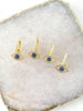 Alissa Gold & Turquoise Evil Eye Earrings-Earrings-Alissa-Emila-1