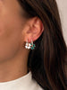 Alissa Green Enamel Clover Earrings-Earrings-Alissa-Emila-1
