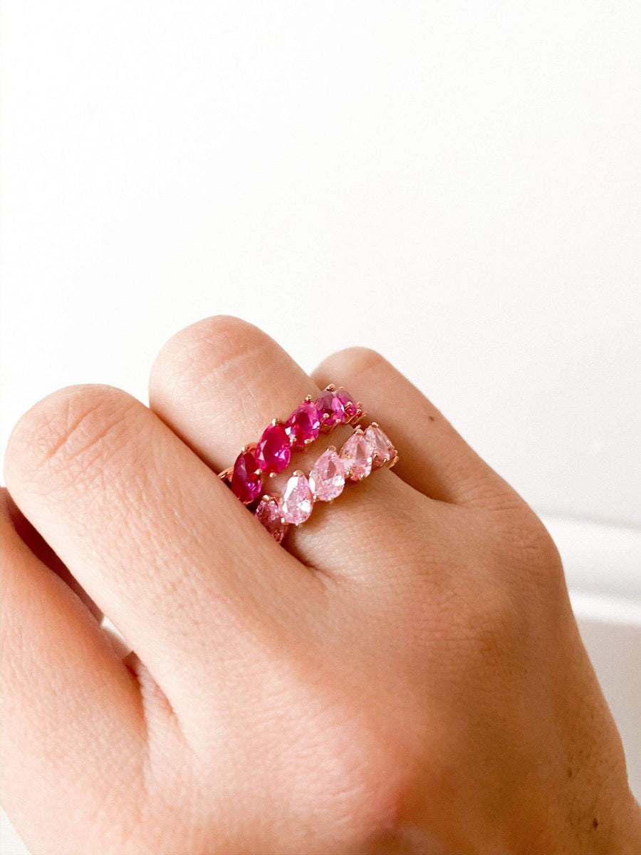 Alissa Light Pink Pear Stone Ring-Ring-Alissa-6-Emila-4