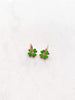 Alissa Neon Green Clover Earrings-Earrings-Emila-Emila-1