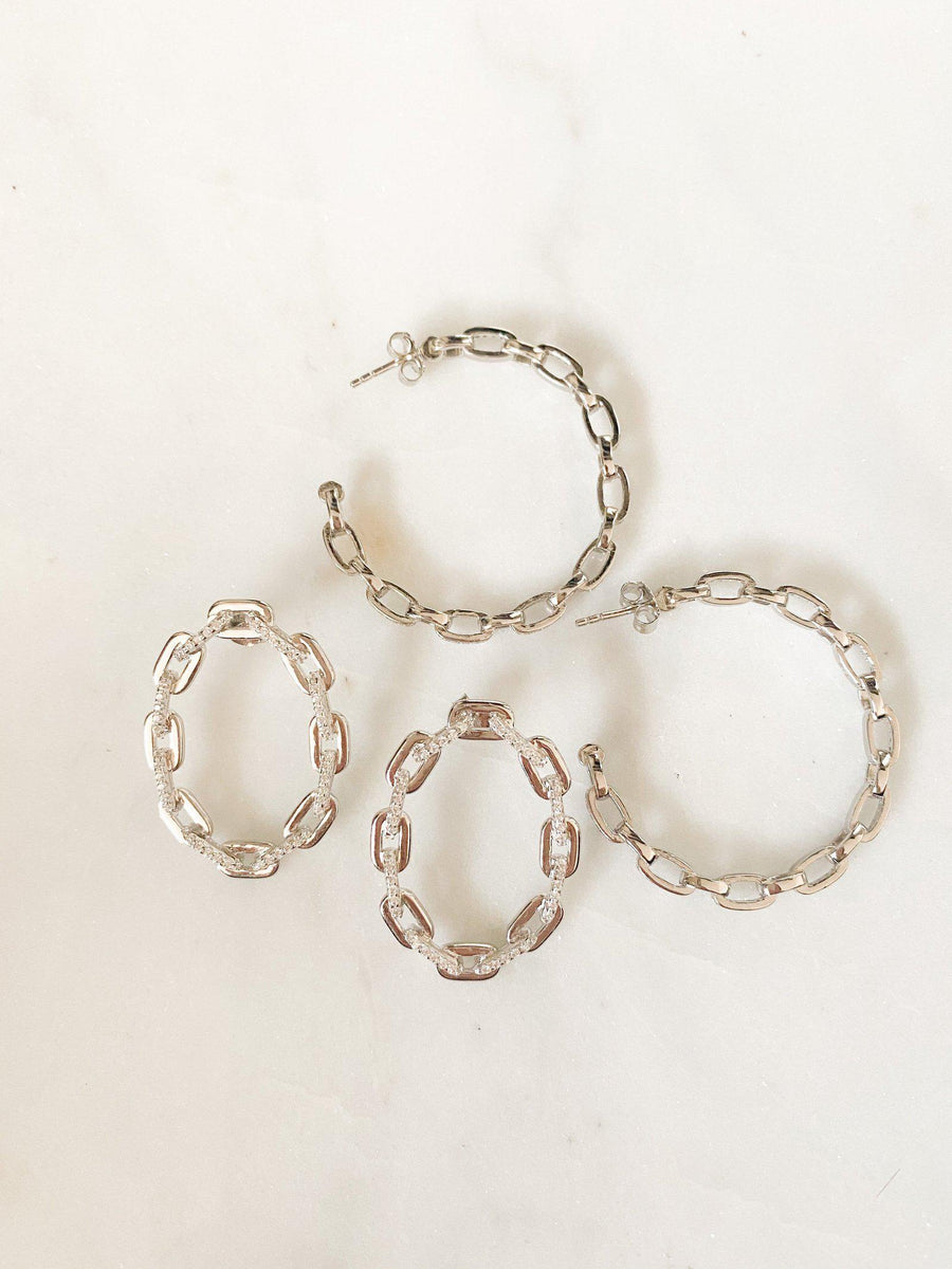 Alissa Oval Chain Earrings-Earrings-Alissa-Emila-3