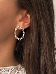 Alissa Oval Chain Earrings-Earrings-Alissa-Emila-1