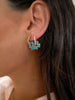 Alissa Turquoise Enamel Clover Earrings-Earrings-Alissa-Emila-1