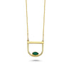 Diela Green Onyx & Gold Necklace-Necklace-Diela-Emila-1