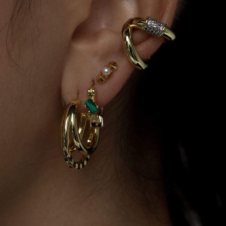 F+H Jewelry Fantasy Gemstone Hoops-Earrings-F+H Jewelry-Emila-2