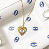 Lalou Evil Eye Heart Pendant-Necklace-Lalou London-Emila-1