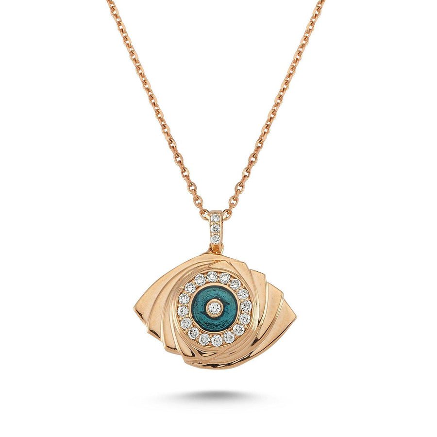 Melis Goral Guardian Diamond Eye Necklace-Necklace-Melis Goral-Emila-2