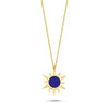 Mers Enamel Mini Moon Necklace - Navy-Necklace-Mers-Navy-Emila-1
